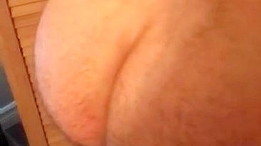 Husband moans when Egyptian mom slaps his big hairy bottom in XXX porn