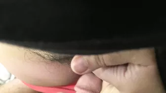 Excited Dubai mom needs XXX sized cock to smear her red panties with sperm