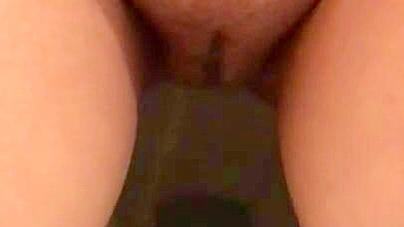 Arab mom captures unshaved muff as she pisses in the solo XXX video