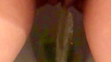 Arab mom captures unshaved muff as she pisses in the solo XXX video