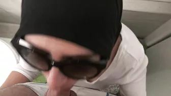 Man makes Muslim XXX whore take cock in mouth and obtain sperm on face