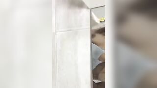 Amateur Palestinian lassie gets her XXX cunt plowed from behind in the bathroom