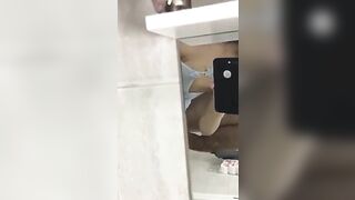 Amateur Palestinian lassie gets her XXX cunt plowed from behind in the bathroom