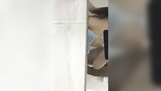 Amateur Palestinian lassie gets her XXX cunt plowed from behind in the bathroom