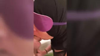 XXX blowjob from mom in hijab ends with sperm in her dirty mouth