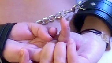 Turkish mom with handcuffed hands hooks up with XXX stud in the doggystyle pose