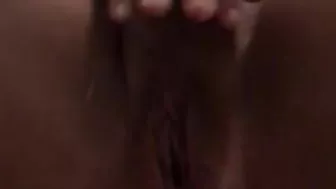 Amazing XXX video of Arab mom who rubs her clitoris close-up at home