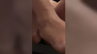 Amazing XXX video of Arab mom who rubs her clitoris close-up at home