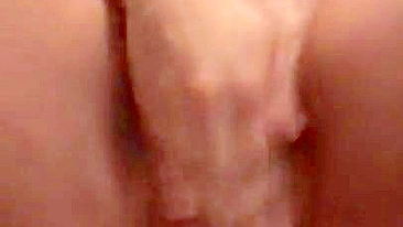 Amazing XXX video of Arab mom who rubs her clitoris close-up at home