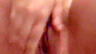 Amazing XXX video of Arab mom who rubs her clitoris close-up at home