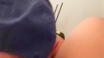 Arab mom has hairy pussy licked by XXX cunnilingus master with cap