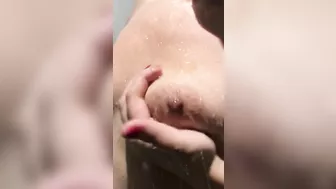 Slutty Qatar mom washes tits in the shower and makes a homemade XXX video