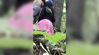 Slow oral XXX sex with sweet Arab girl in wilderness of the forest