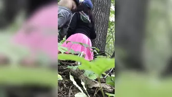 Slow oral XXX sex with sweet Arab girl in wilderness of the forest