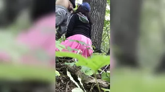 Slow oral XXX sex with sweet Arab girl in wilderness of the forest