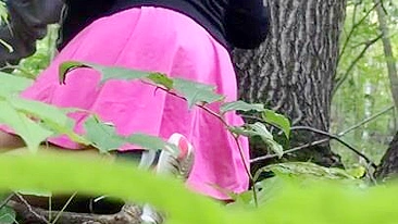 Slow oral XXX sex with sweet Arab girl in wilderness of the forest