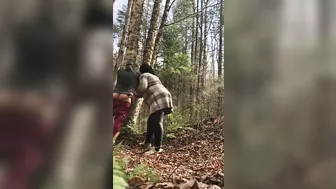 Passionate XXX Arab ass-spanking mom gives to tireless stud in the woods