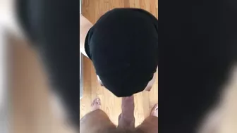 Mom in hijab has hot oral XXX sex with man who makes first-person video