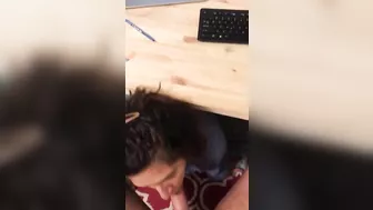 Egyptian mom gives a slow XXX blowjob to her own stepson who watches gay porn