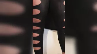 Boy captures Arab mom in black with naked breasts and pink XXX toy