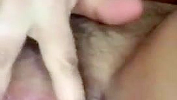 Iraqi mom performs XXX masturbation with a small sex toy close-up