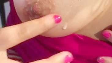 Slutty Arab mom enjoys taste of XXX sperm all over her perky tits