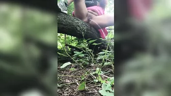 Amateur Arab video of shameless mom's public pissing in the forest