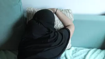 Hot cum covers big Arab ass of the lecherous mom after good fucking