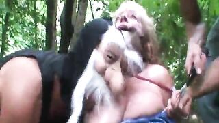 Grandma Forced Porn - Older grandma gets brutally forced fucked in forest by two ruffians |  AREA51.PORN