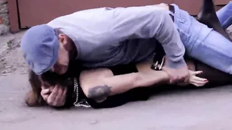 Creepy ruffian brutally attacked and rape poor mom In the in a dark alley Creepy ruffian brutally attacked and rape poor mom In the in a dark alley