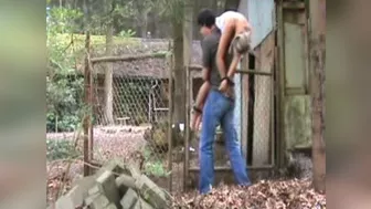 Kidnapped teen girl taken into abandoned house in forest to be sex slave