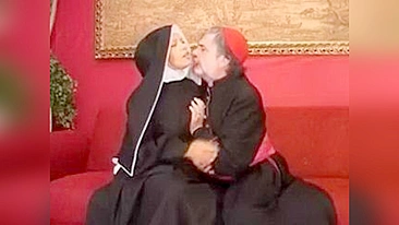 Pushy priest with slutty-soul knows what he need from this hot sinful nun