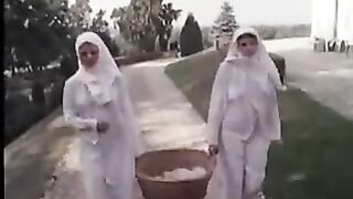 Sinful nuns brutallity fuck, submissive slut punished in lezdom threesome! Vitage XXX