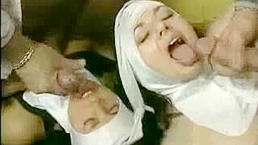 Sinful nuns need love too. Plenty of love in lezdom threesome!