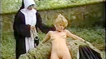 Punish novice nuns, humiliated stripped whipped tits punished & made to cum