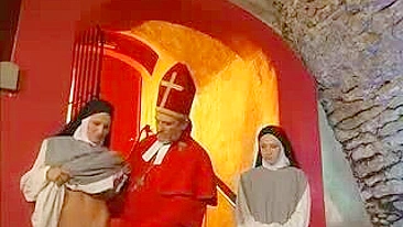Dirty priest punish sinful nun in basement church
