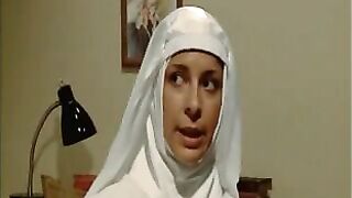 Hot sinful nun lesbians love kissing and licking their wet holes