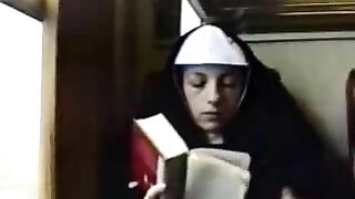 Nun Fuck Train - Kinky sinful nun shame the church by fucking hard on the train | AREA51.PORN