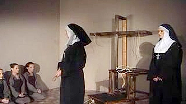 Hour of penitence at infamous monastery with kinky sinful nuns