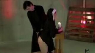 Pervert priest has introduced a new way of XXX porn discipline for sinful nun