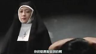 Men show mom and daughters who are nuns what pussy-nailing means