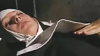 Righteous mom invites daughter to lick her shaved cunt in the convent