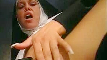 Righteous mom invites daughter to lick her shaved cunt in the convent