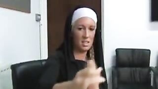 Bossy lustful nun go harsh on hard cock own spiritual mentor