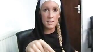 Bossy lustful nun go harsh on hard cock own spiritual mentor