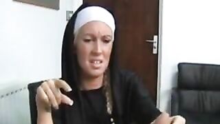 Bossy lustful nun go harsh on hard cock own spiritual mentor