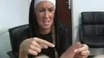 Bossy lustful nun go harsh on hard cock own spiritual mentor