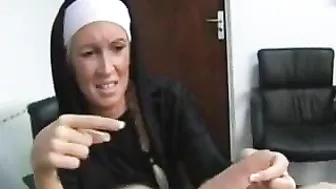 Bossy lustful nun go harsh on hard cock own spiritual mentor