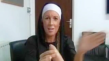 Bossy lustful nun go harsh on hard cock own spiritual mentor