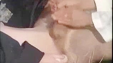 Guy in black has a threesome with two nuns who are mom and daughter